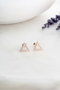 Heliophilia Silver Pendientes de Plata de Ley 925 Oro Rosa y Blanco